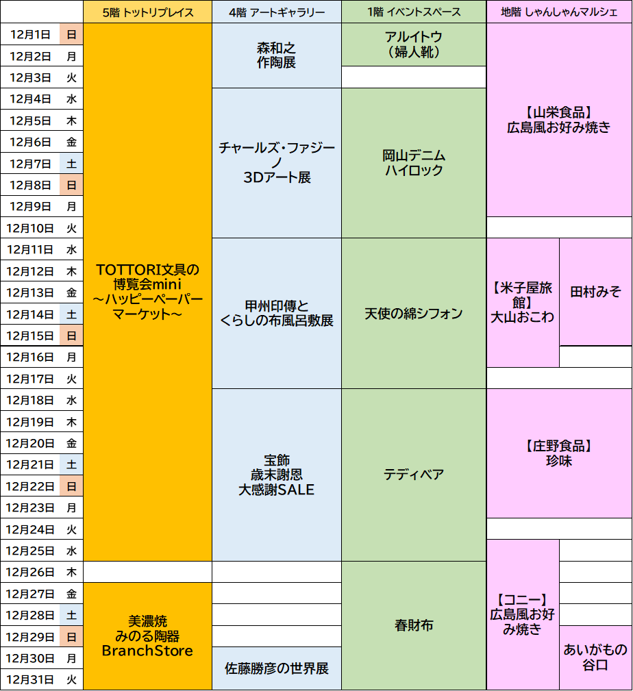 丸由百貨店【鳥取】